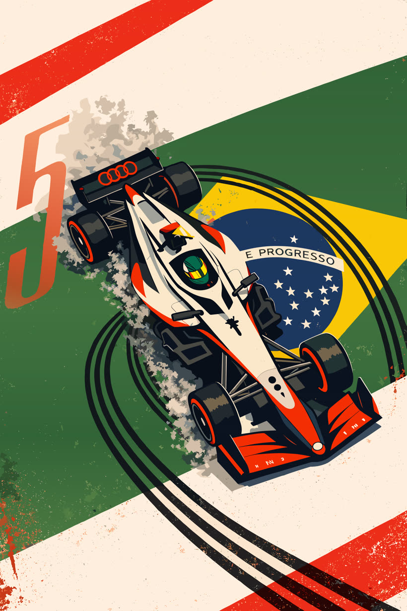 Estampa Brazil 05 — Audi